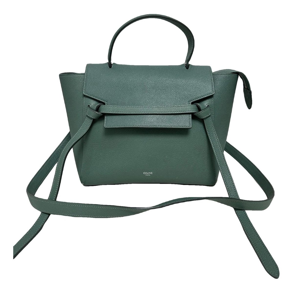 Belt leather handbag