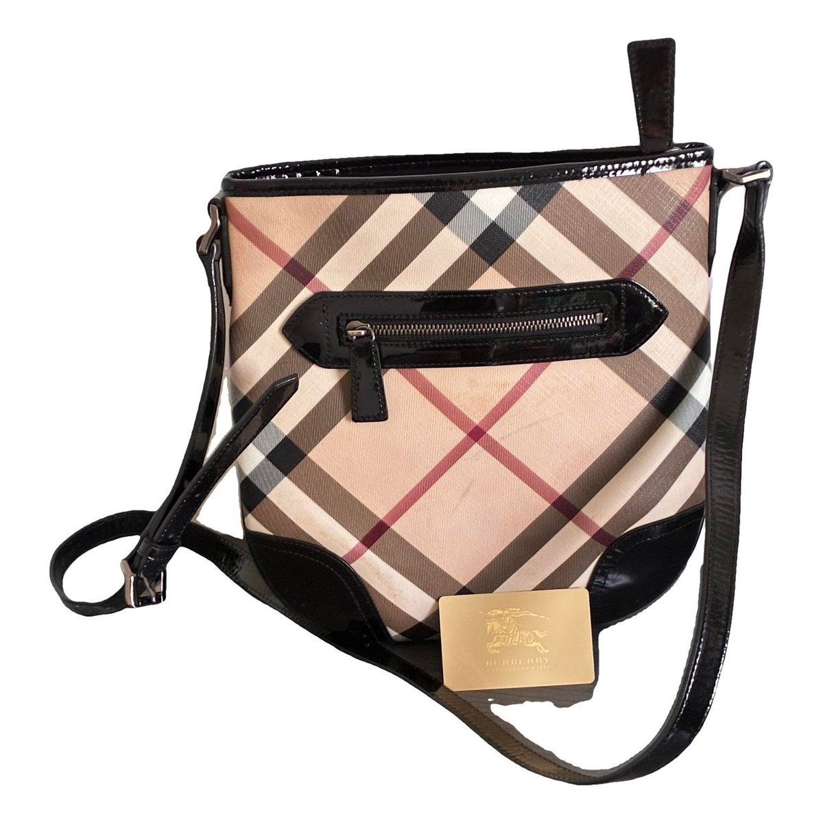 Dryden patent leather crossbody bag