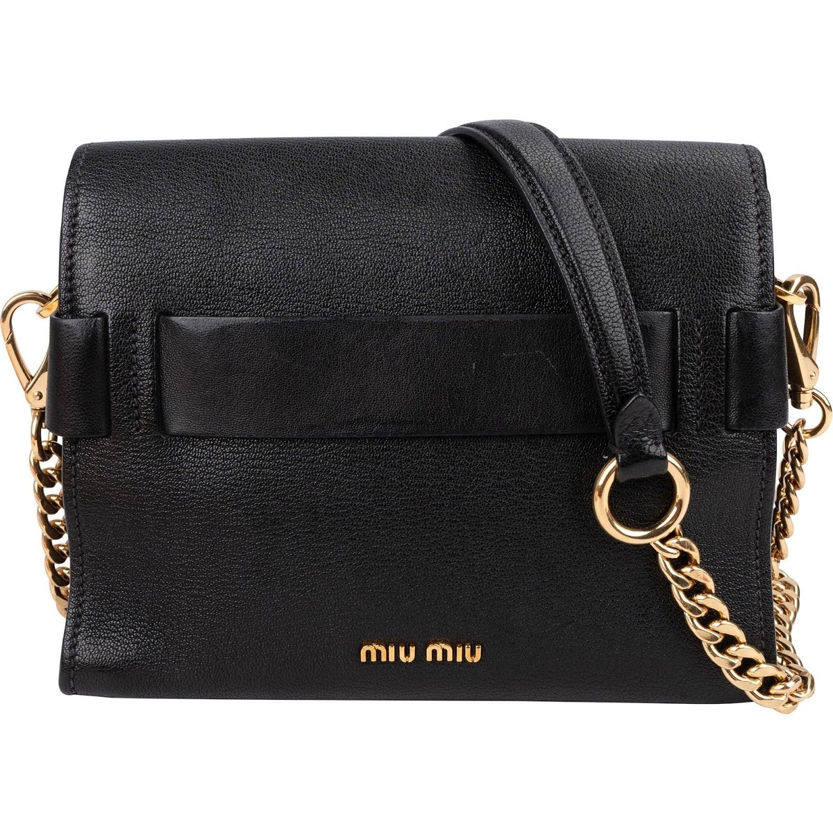 Madras leather crossbody bag