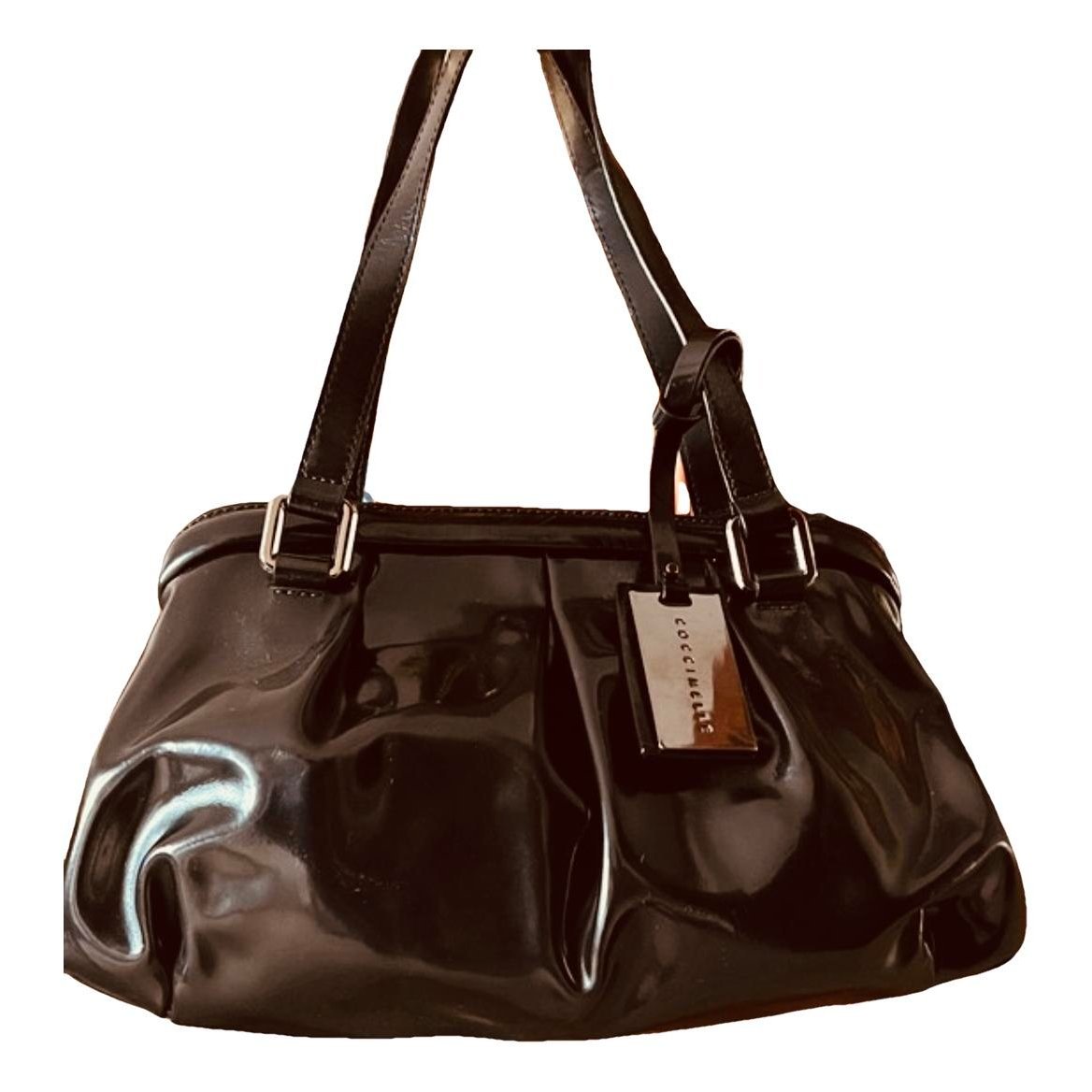 Patent leather handbag