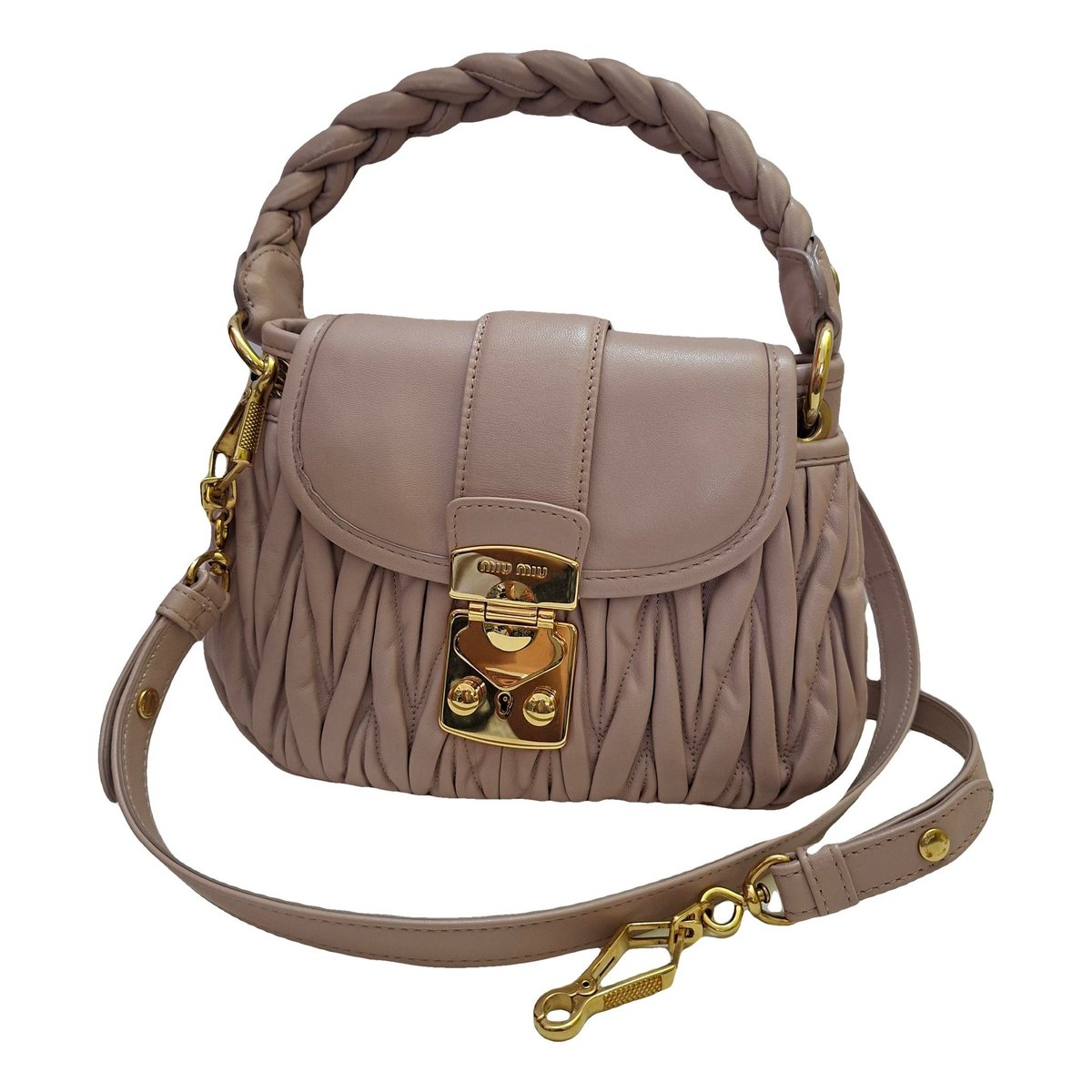 Matelassé leather handbag