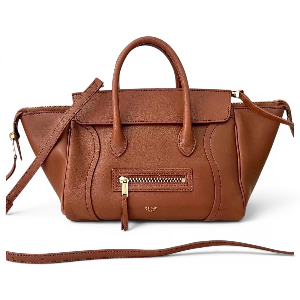 Luggage leather handbag