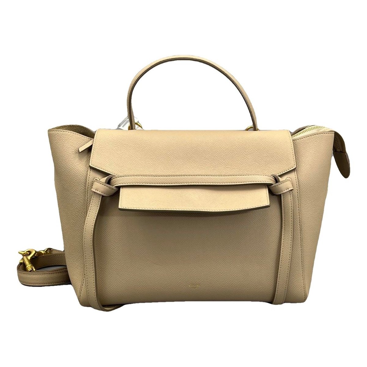 Belt leather handbag