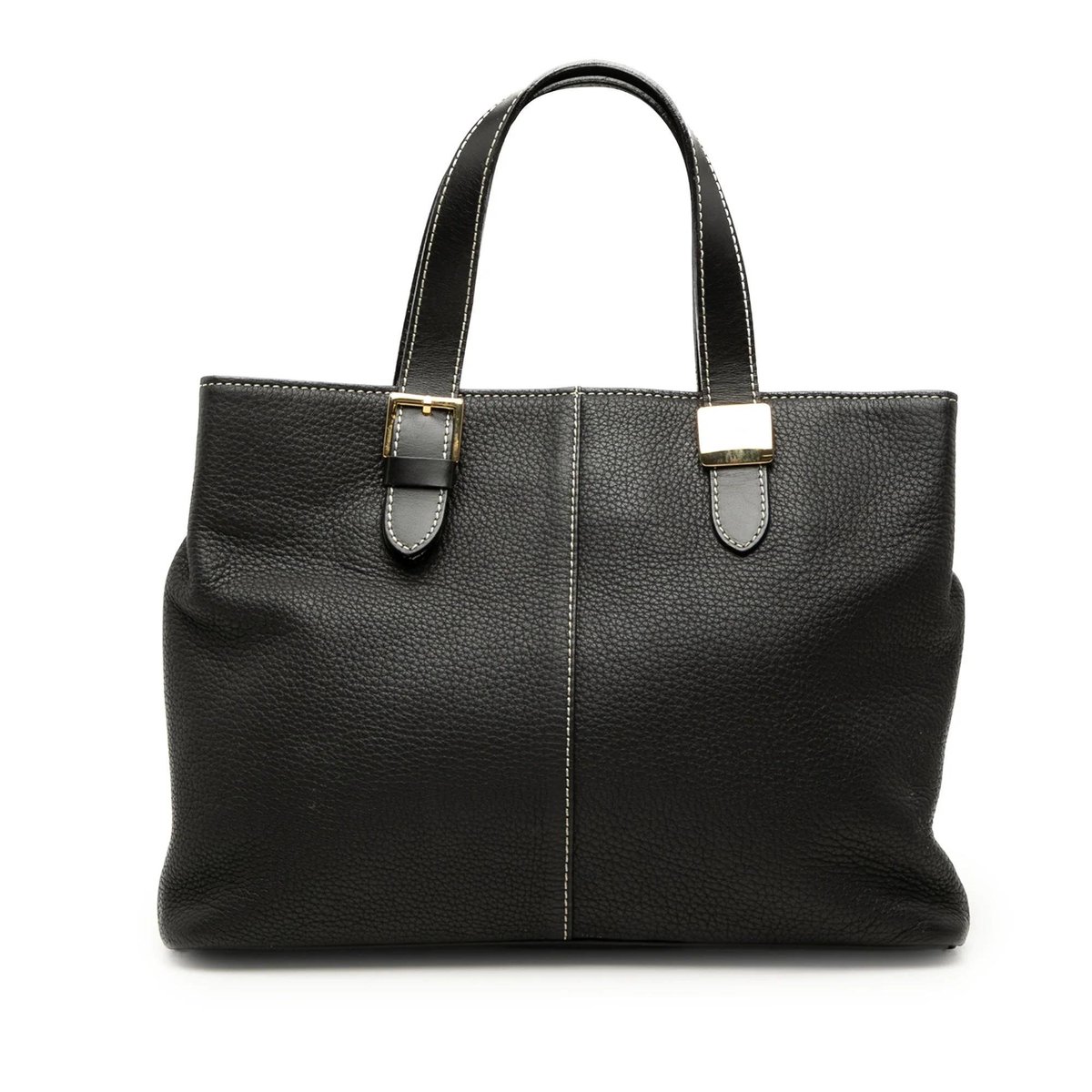 Pocket leather tote