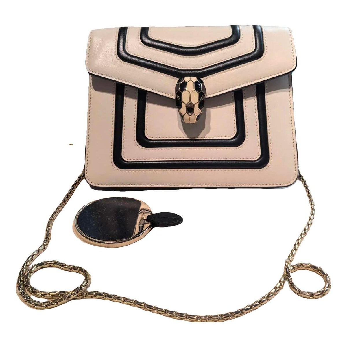Serpenti leather handbag