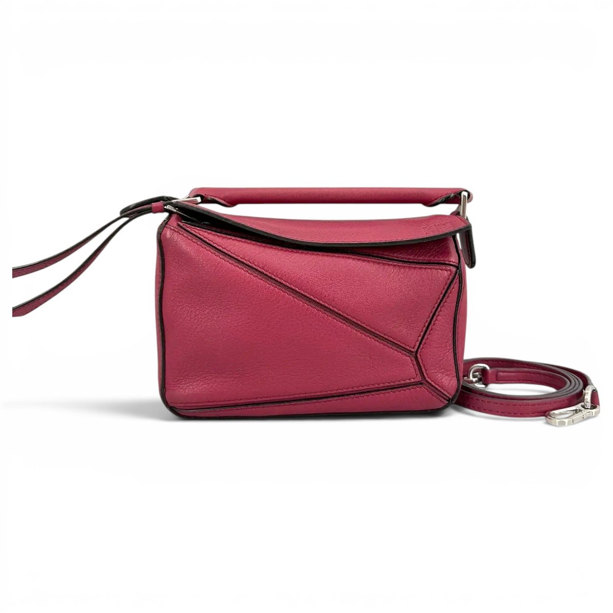 Puzzle leather crossbody bag