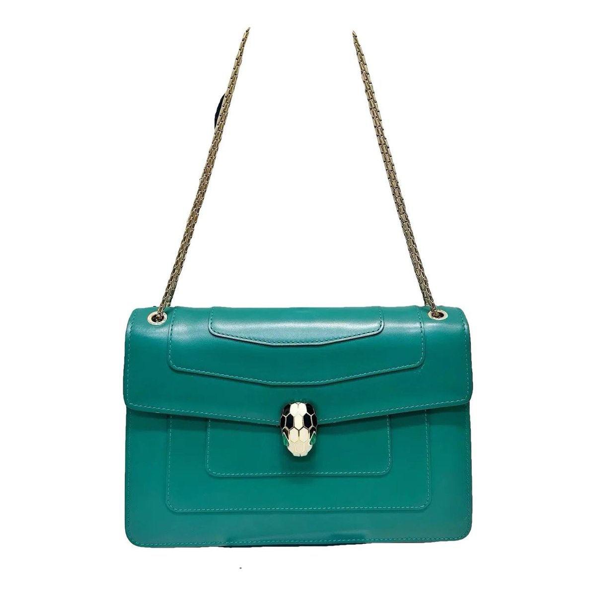 Serpenti leather handbag