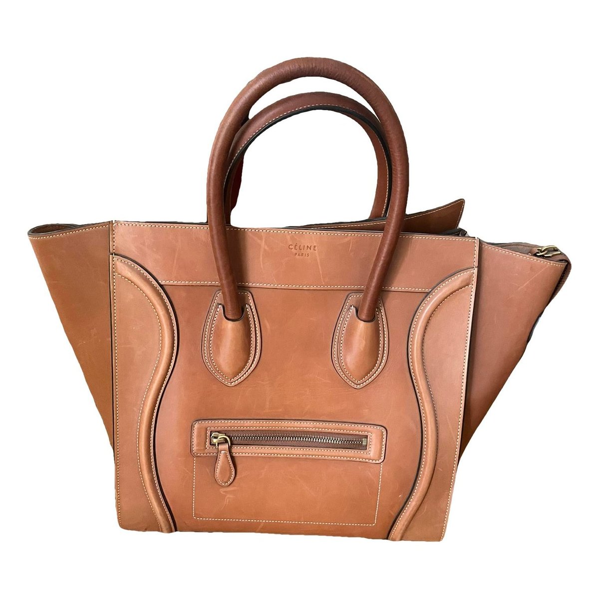 Luggage leather handbag
