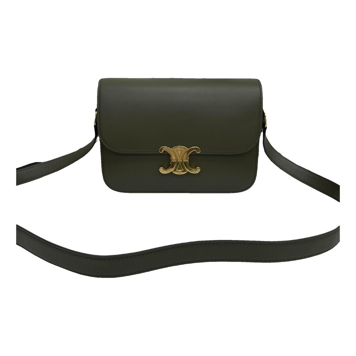 Triomphe leather handbag