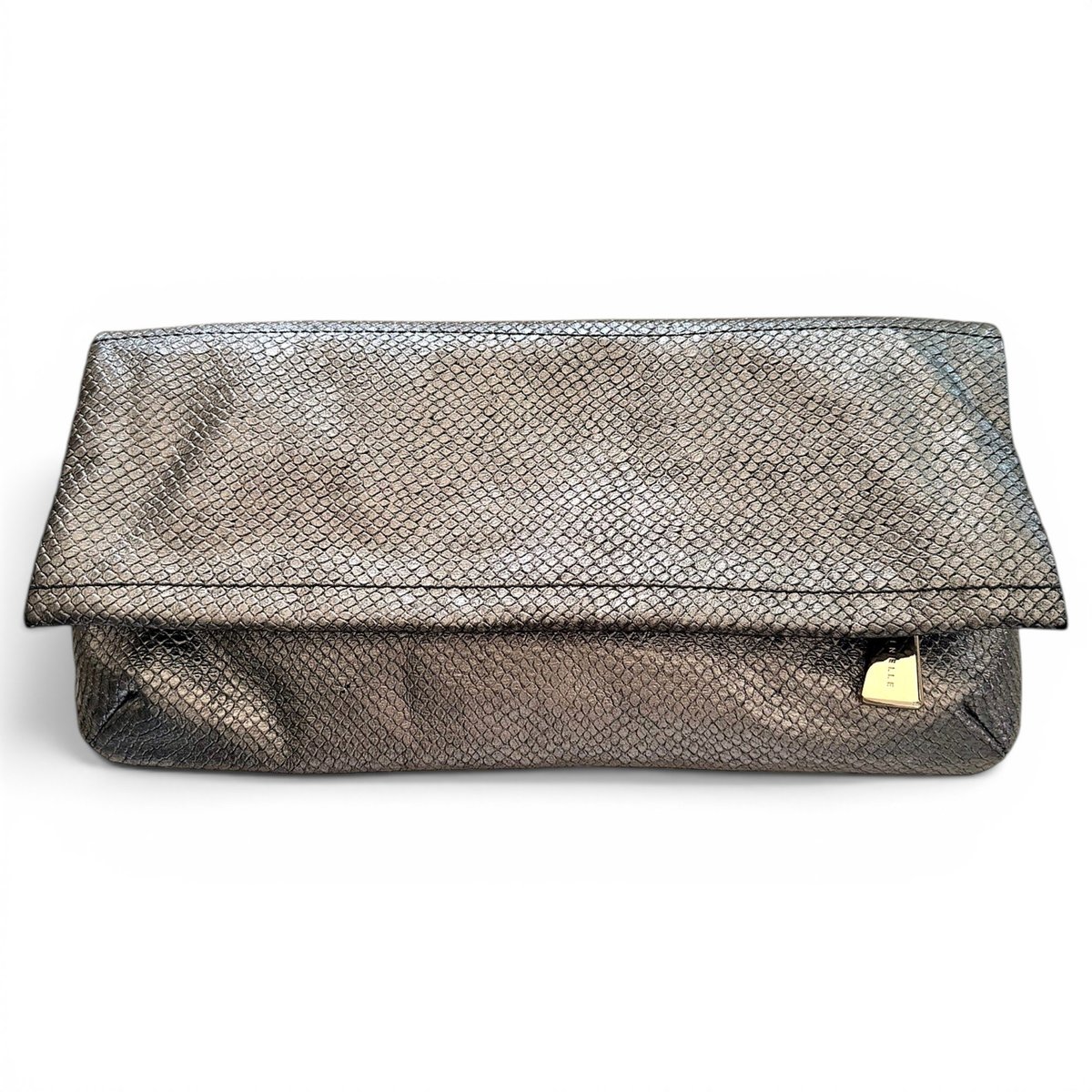 Leather clutch bag