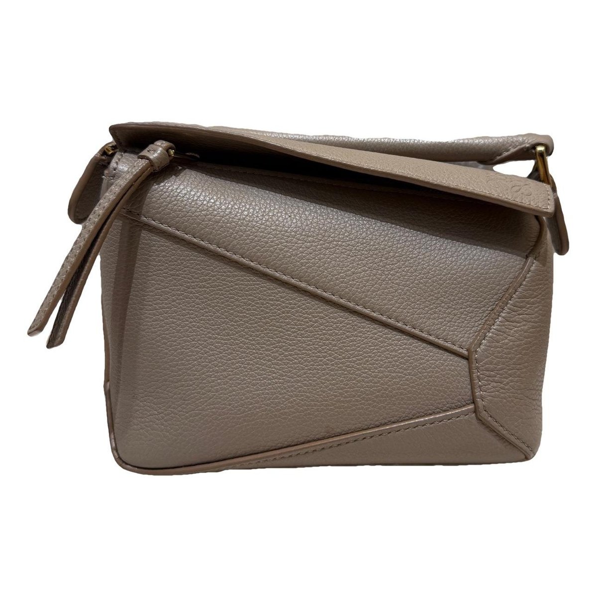 Puzzle leather crossbody bag