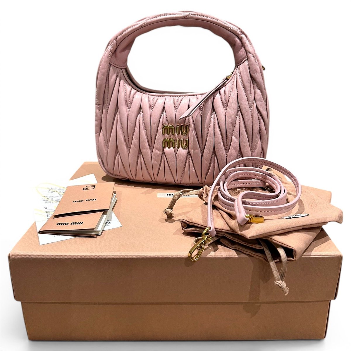 Miu Wander leather handbag
