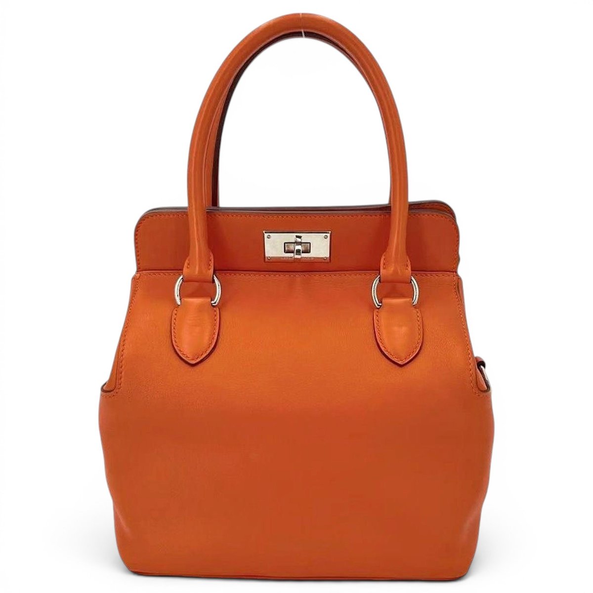 Toolbox leather handbag