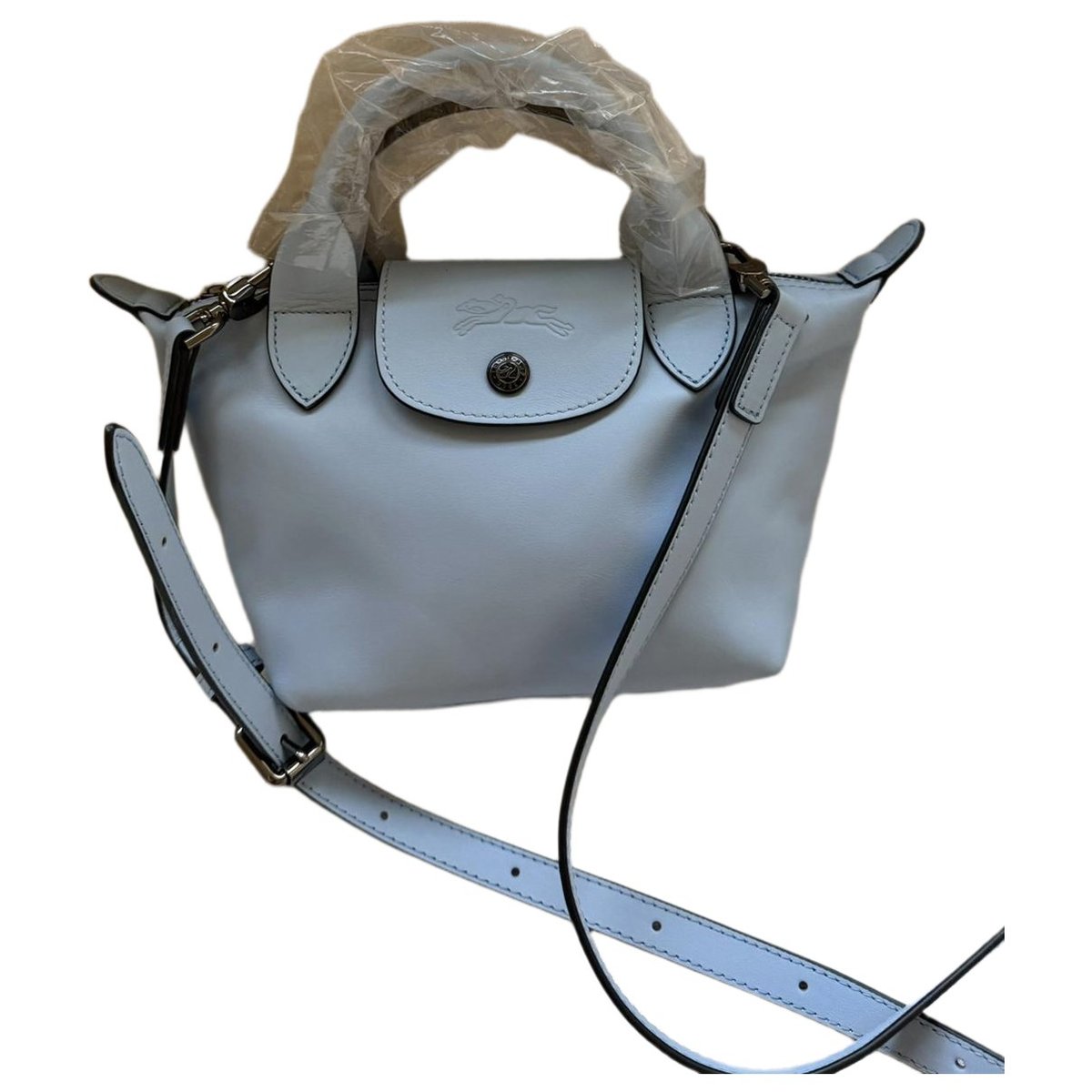 Pliage leather crossbody bag