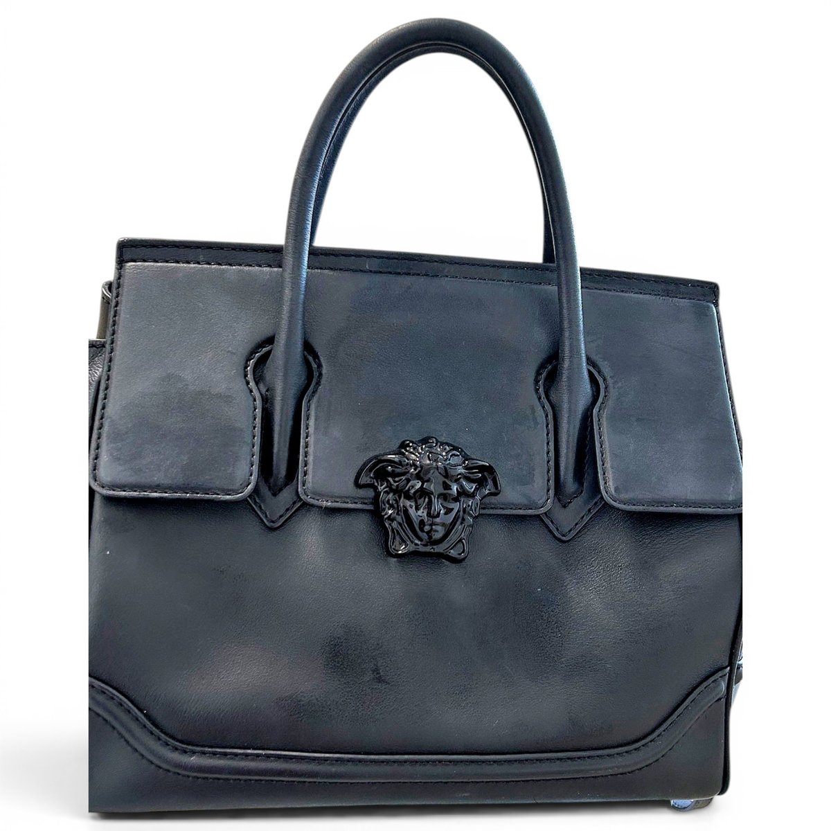 La Medusa leather handbag