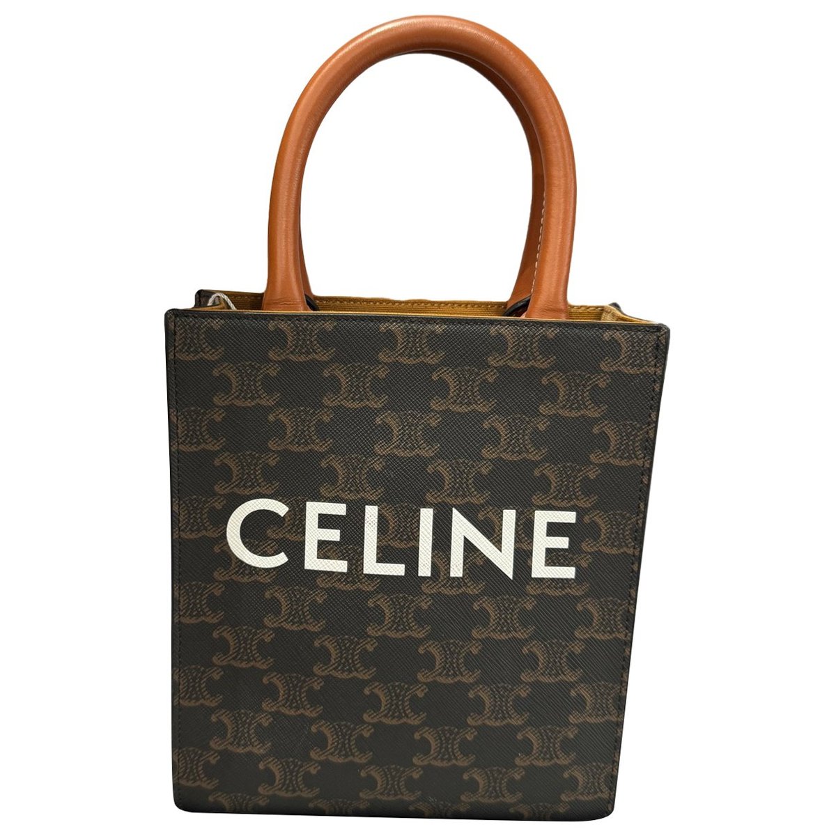 Cabas Vertical leather tote