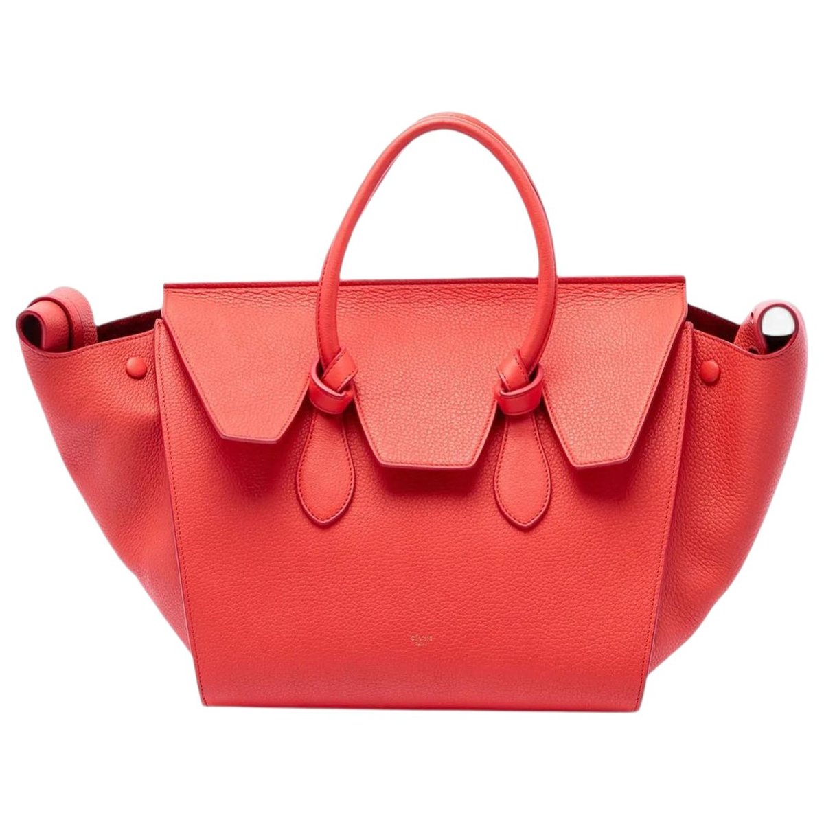 Tie leather bag