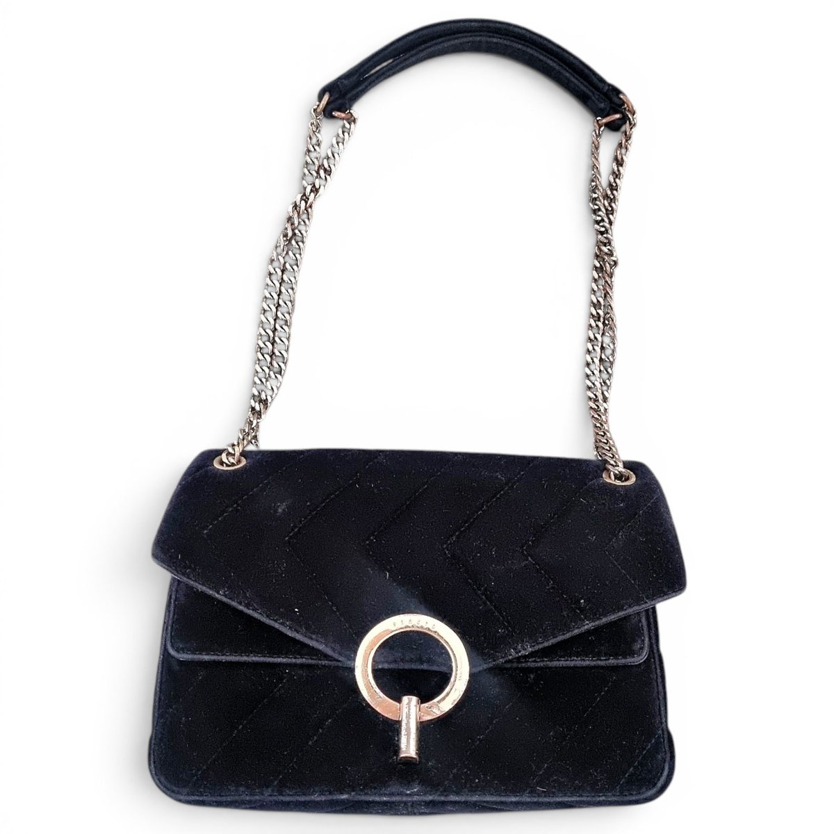 Yza velvet handbag