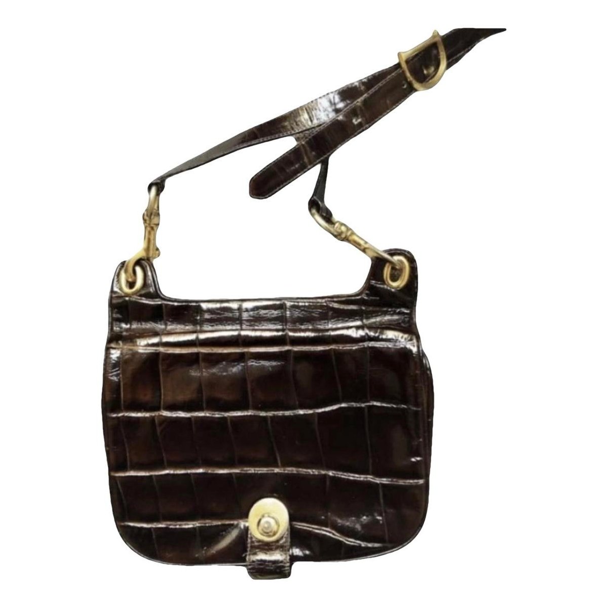 Leather clutch bag