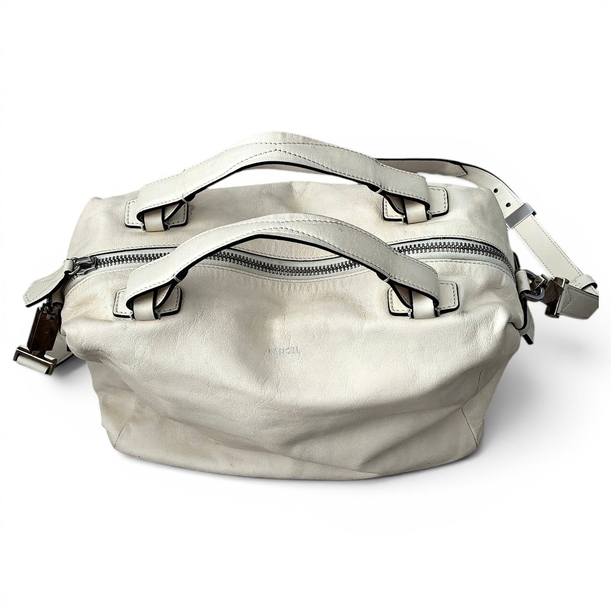 Gousset leather handbag