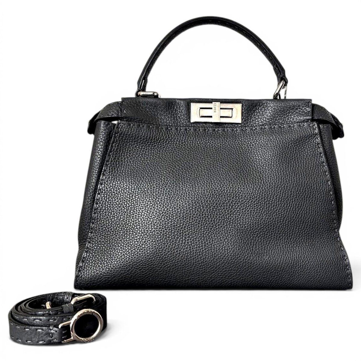 Peekaboo leather handbag