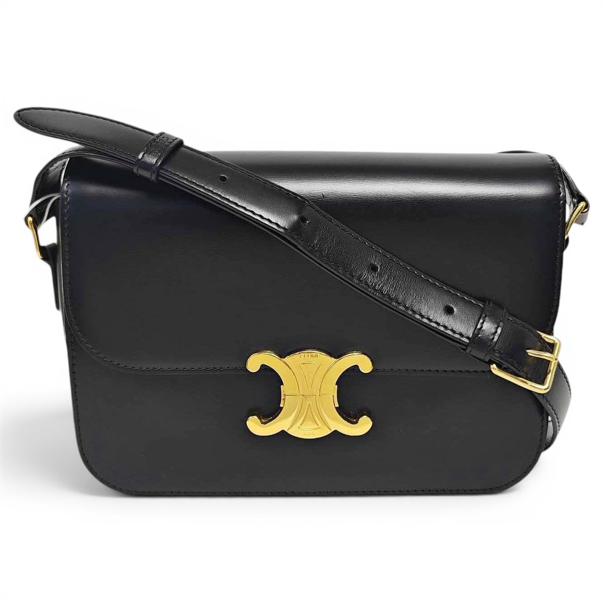 Triomphe leather handbag