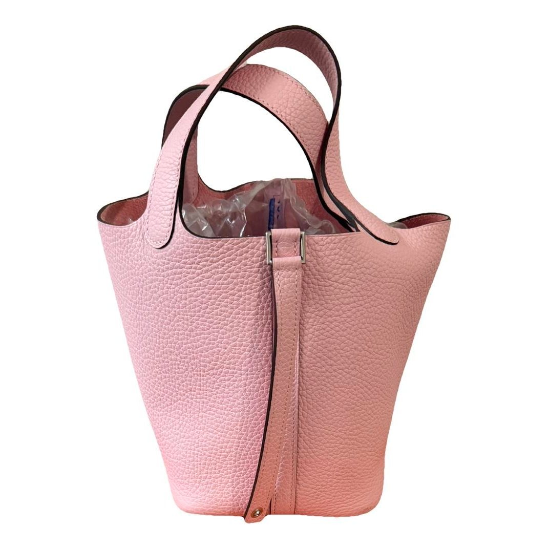 Picotin leather tote