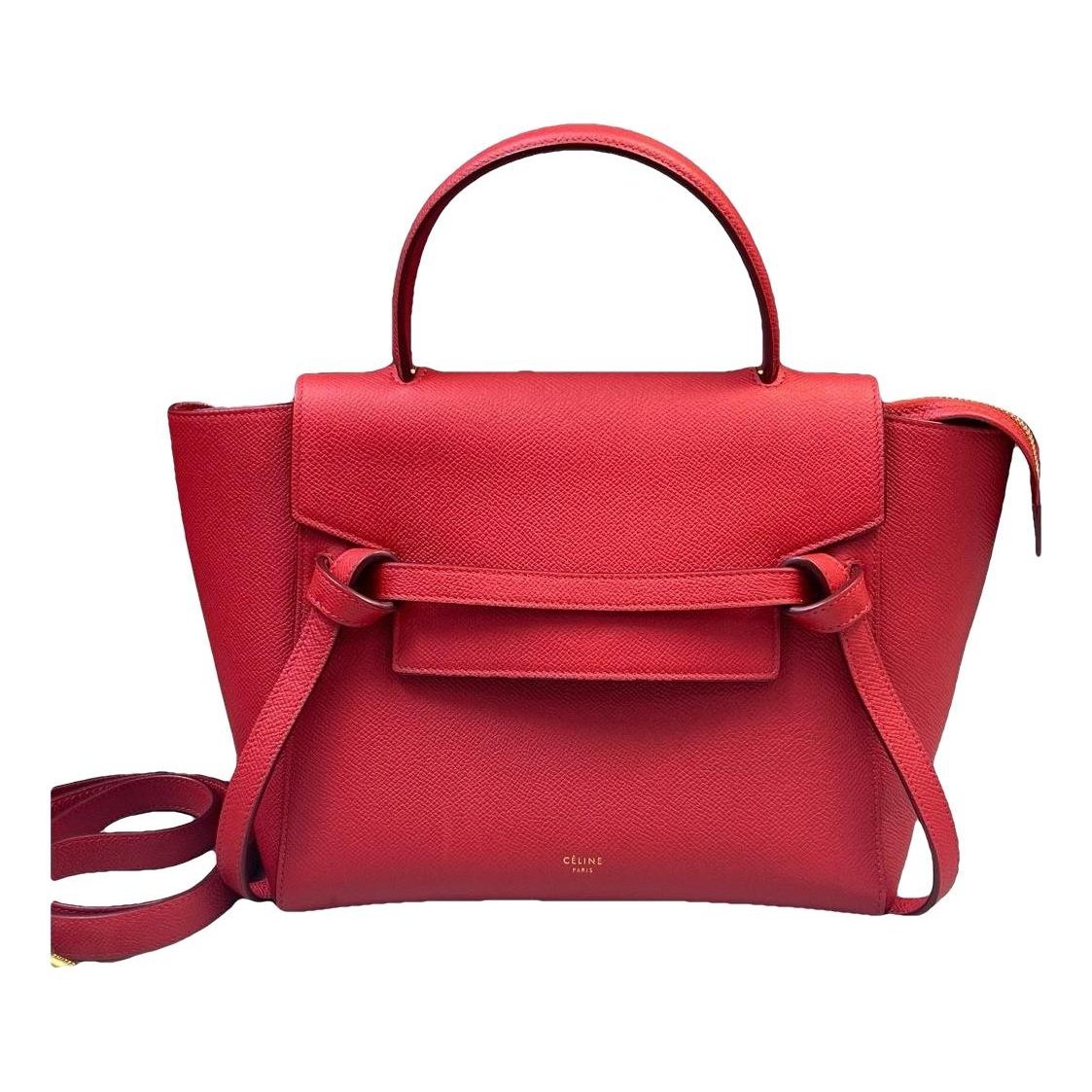 Belt leather handbag