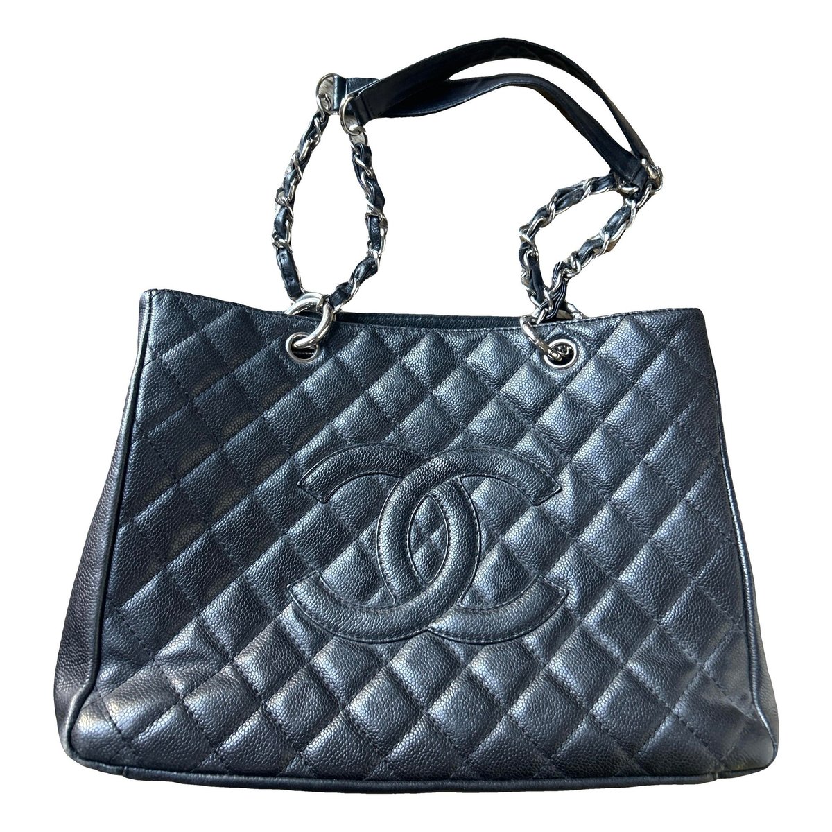 Grand shopping leather tote