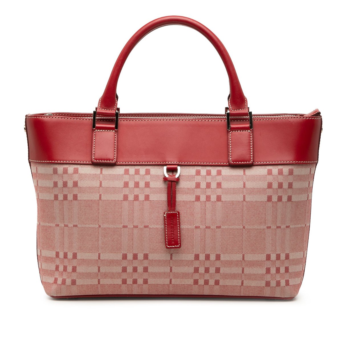 Pocket leather handbag