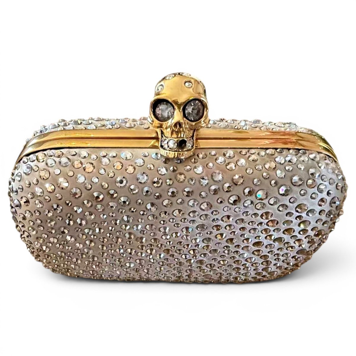 Skull clutch bag