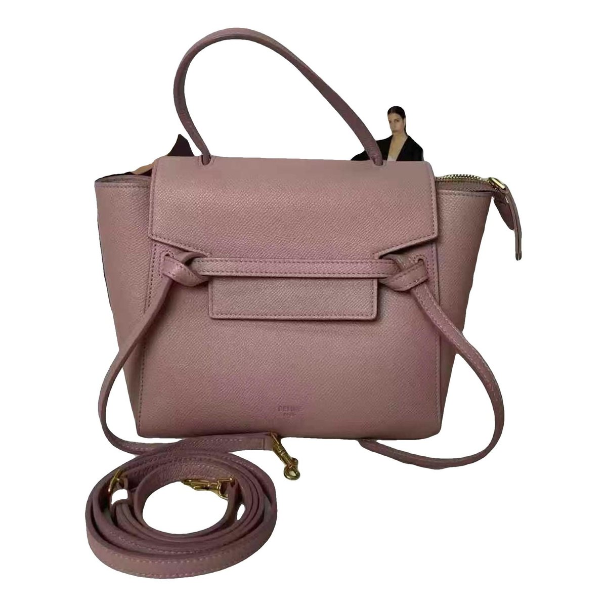 Belt leather handbag