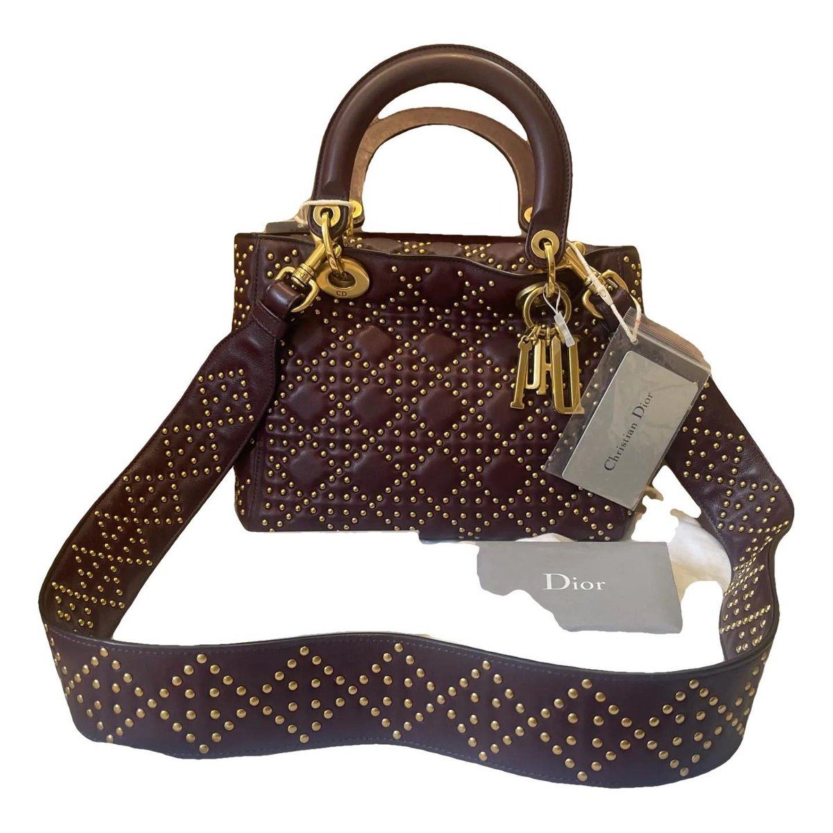 Lady Dior leather handbag
