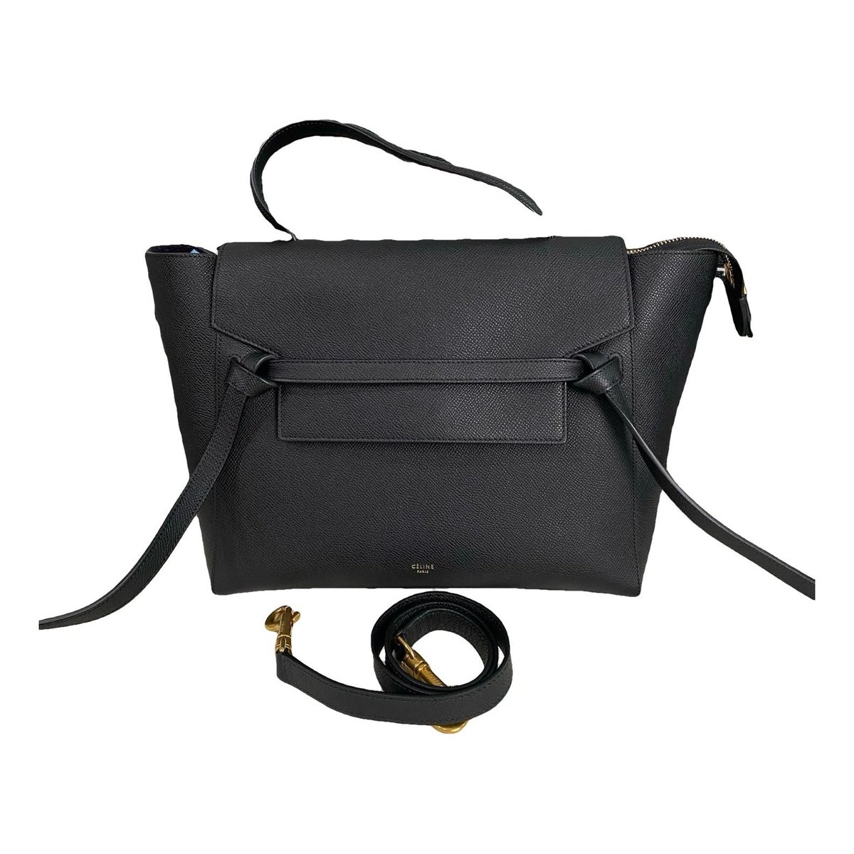 Belt leather handbag