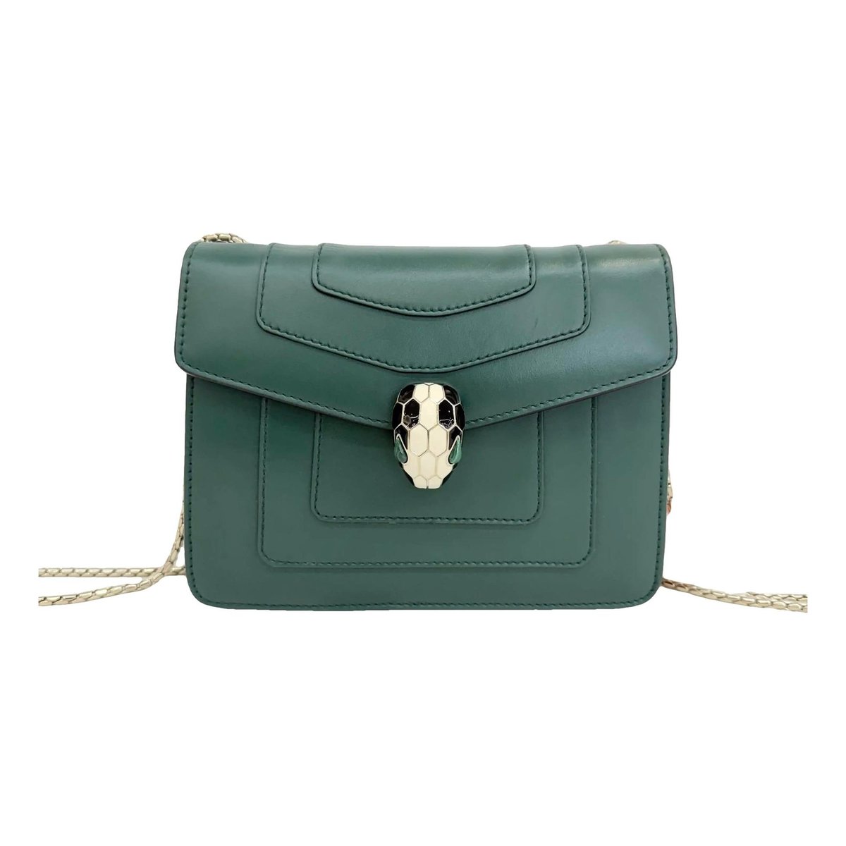 Serpenti leather handbag