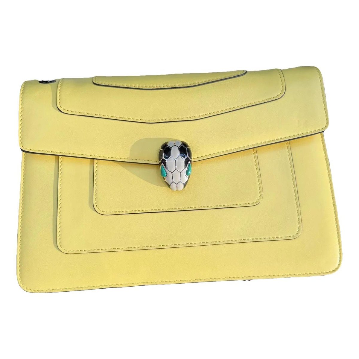 Serpenti leather handbag
