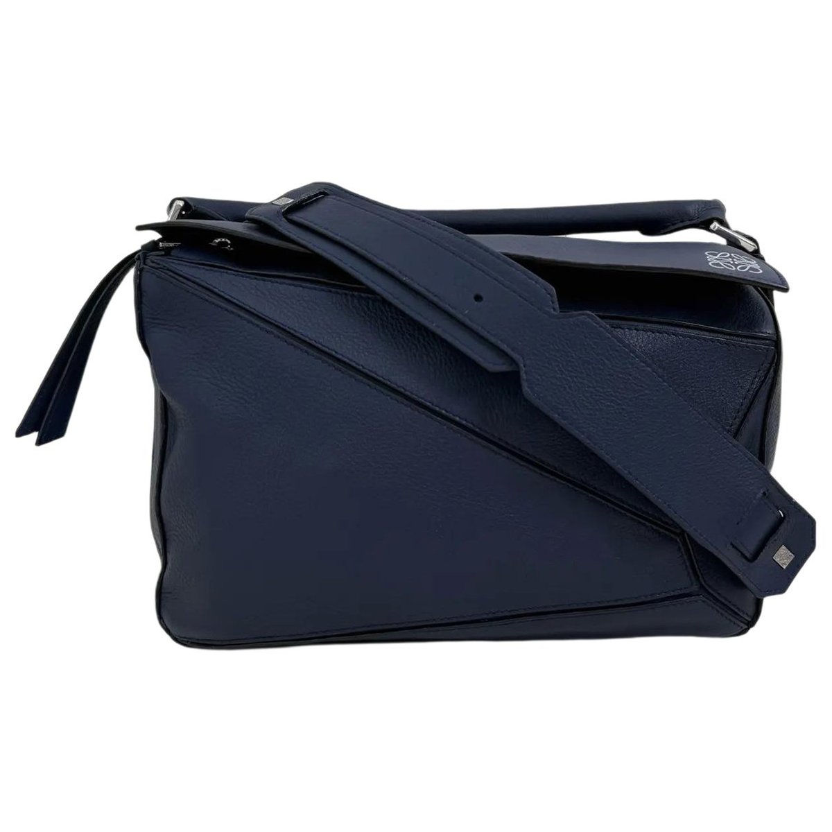 Puzzle leather handbag