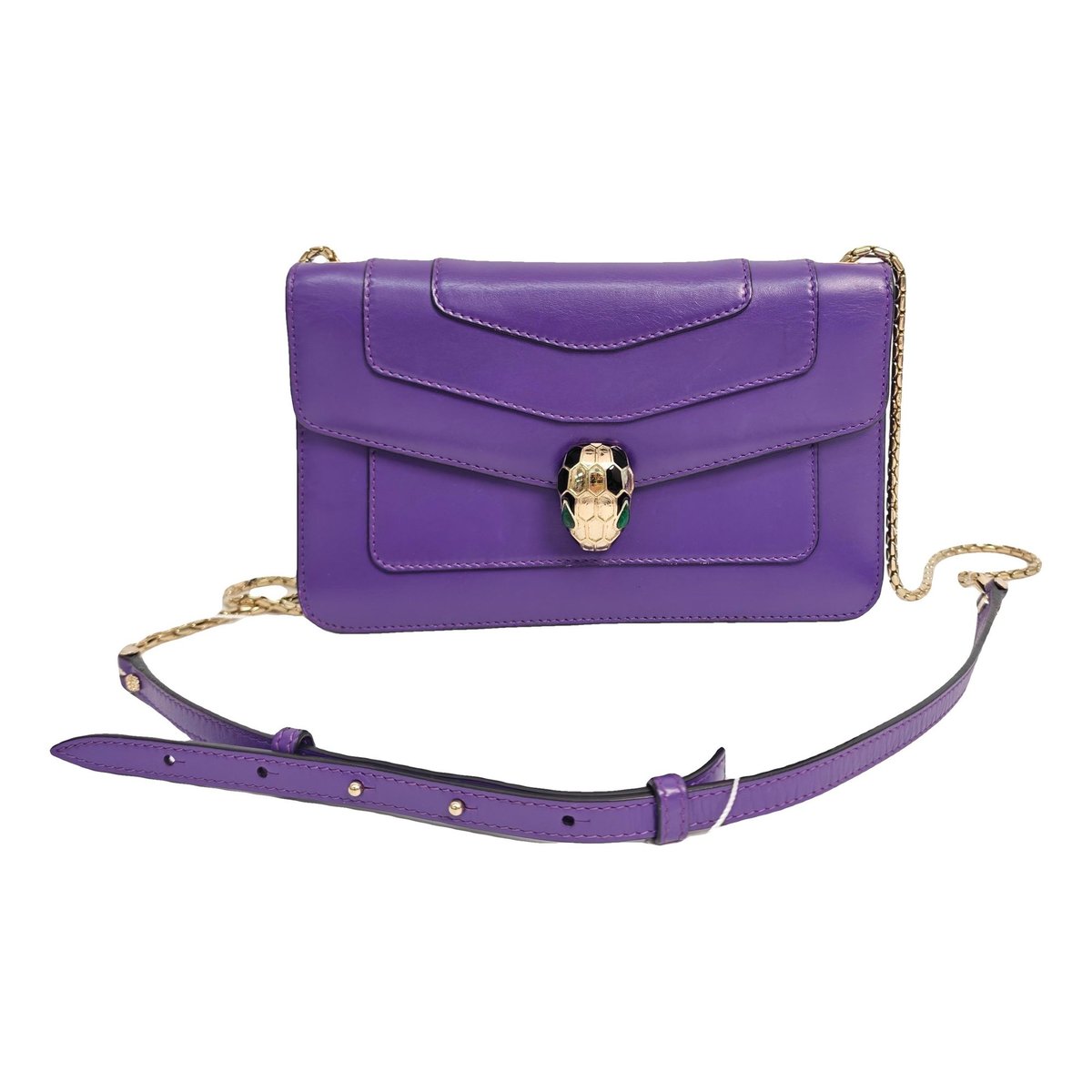 Serpenti leather handbag