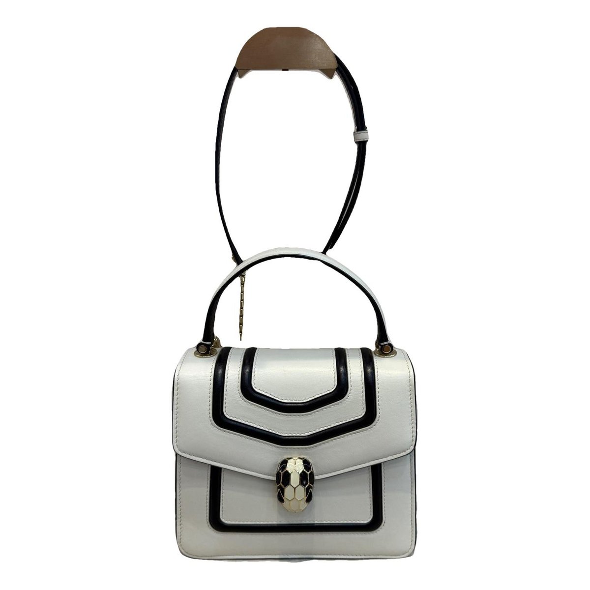Serpenti leather handbag