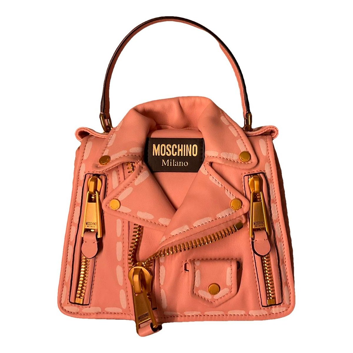 Biker leather crossbody bag