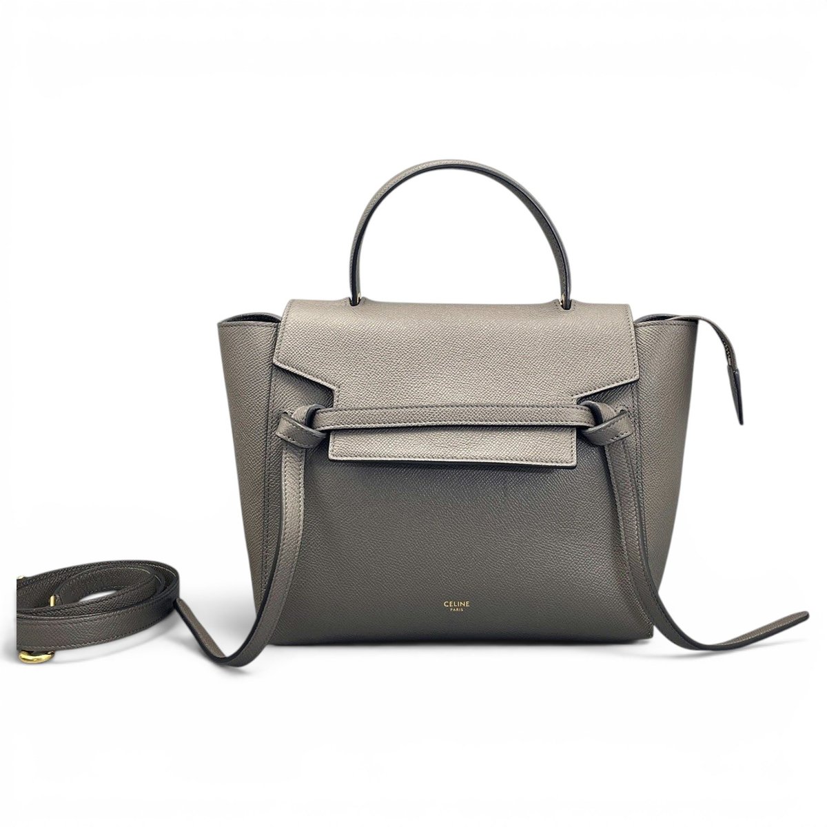 Belt leather handbag