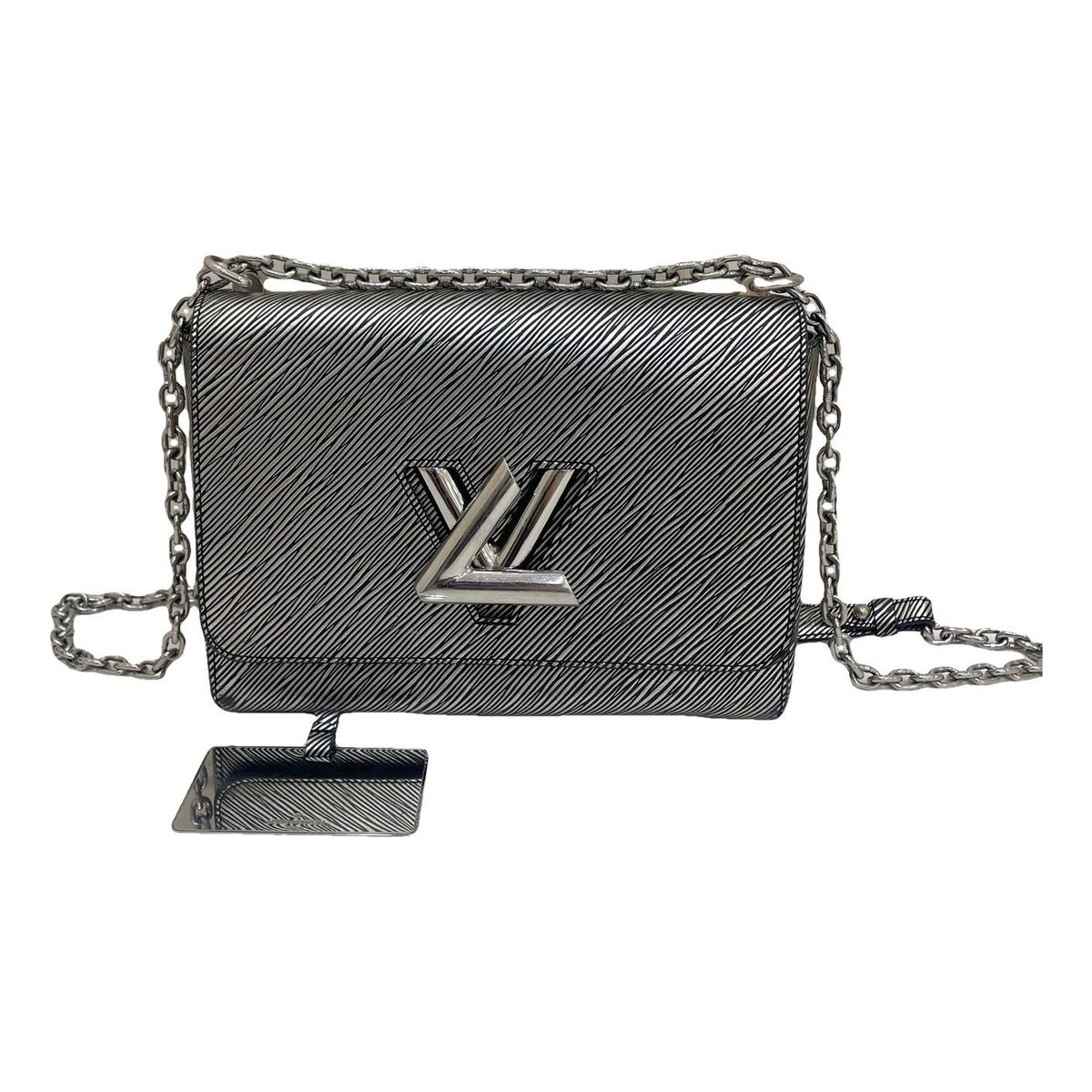 Twist leather handbag