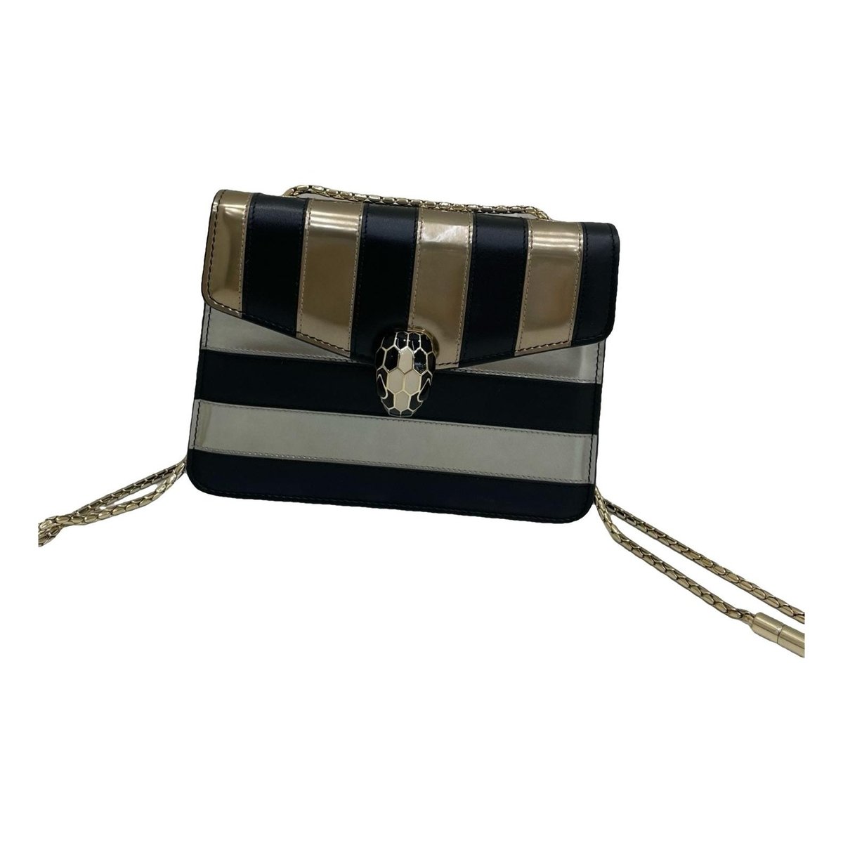 Serpenti leather handbag