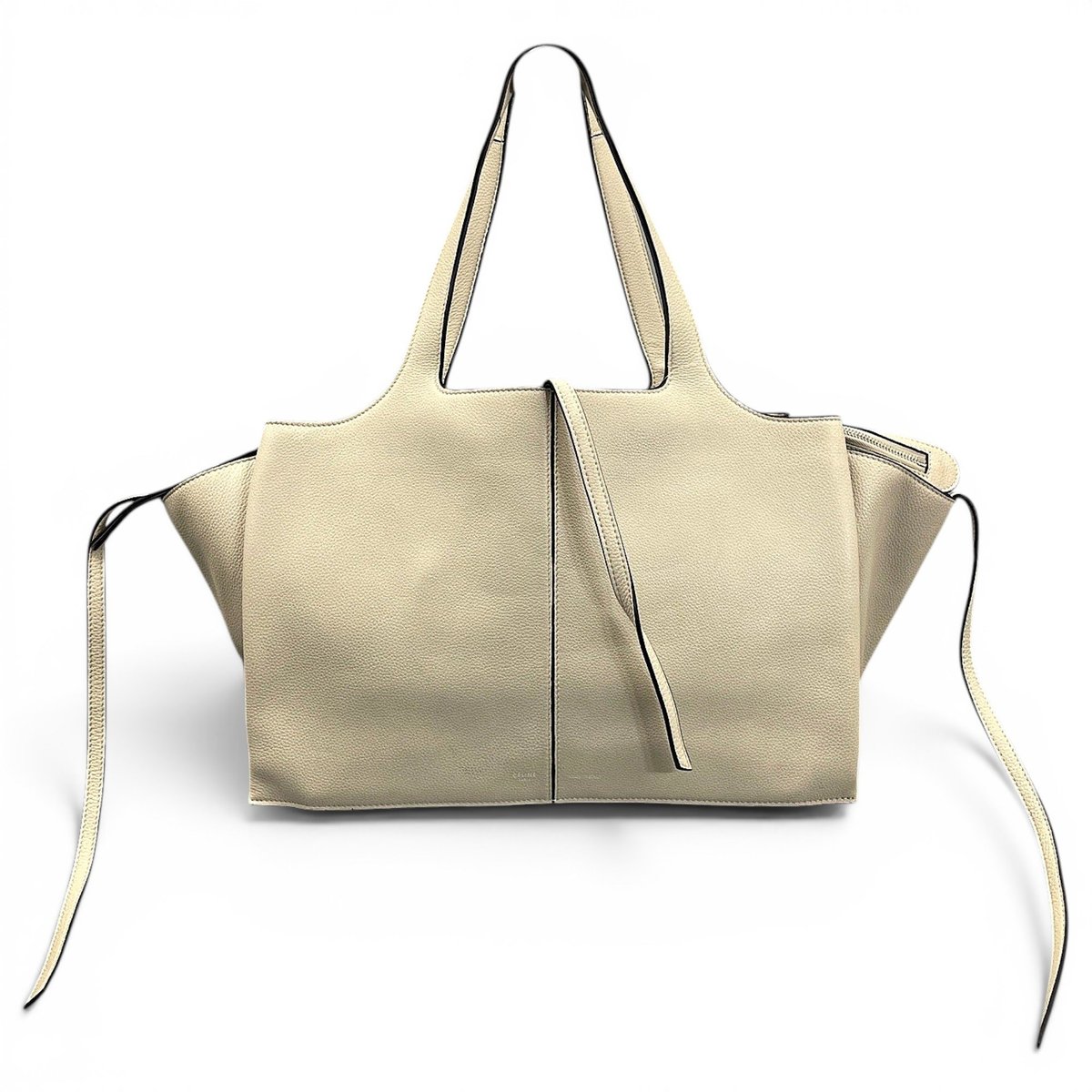 Tri-Fold leather handbag