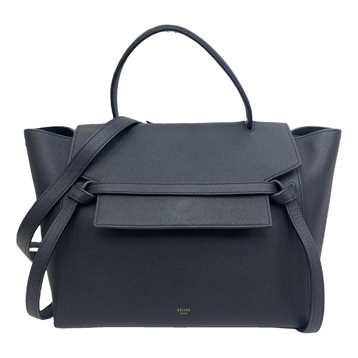 Belt leather handbag