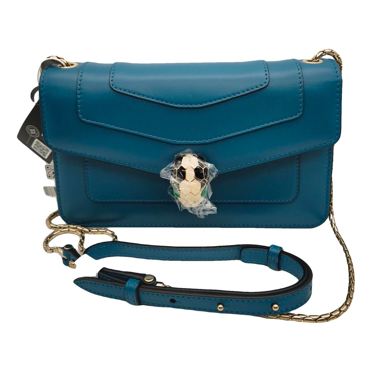 Serpenti leather handbag
