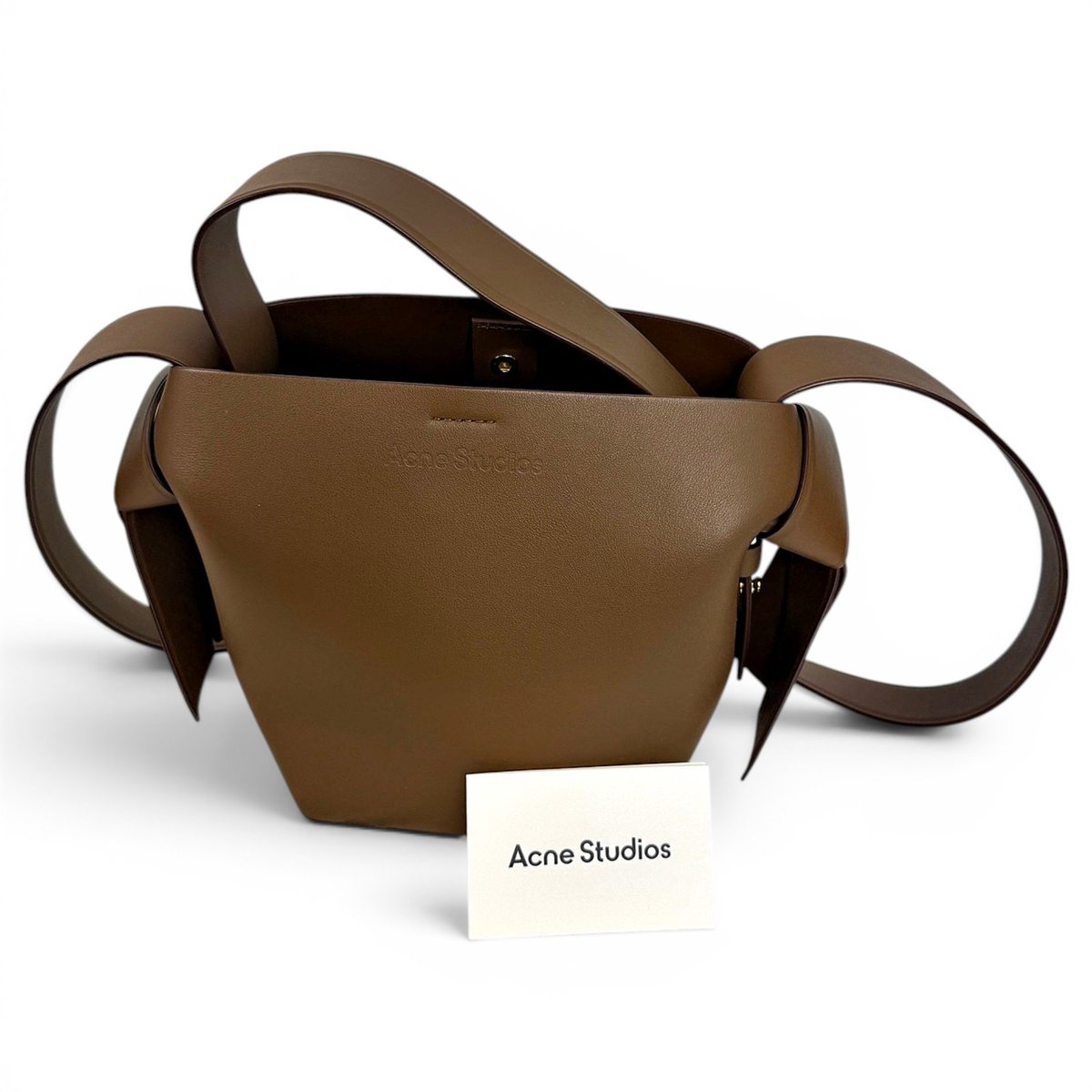 Musubi leather crossbody bag