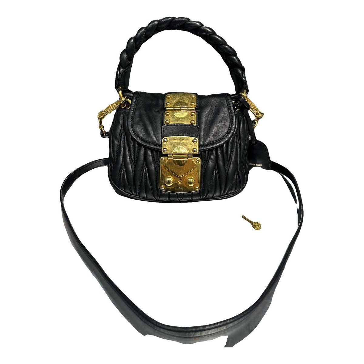 Matelassé leather handbag