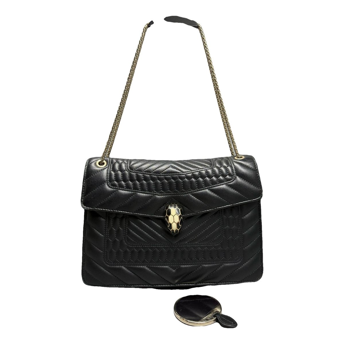 Serpenti leather handbag