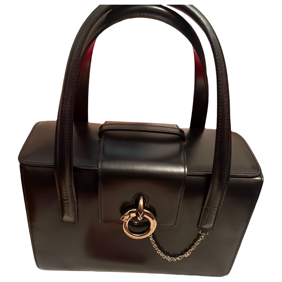 Panthère leather handbag